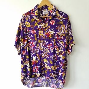 Vintage LAKERS Hawaiian Shirt - Size Large